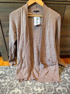 Women's Staccato Open-Front Taupe Cardigan Sweater